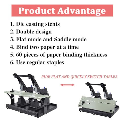 Agrafeuse à double tête A3 machine de reliure haute capacité 44 cm