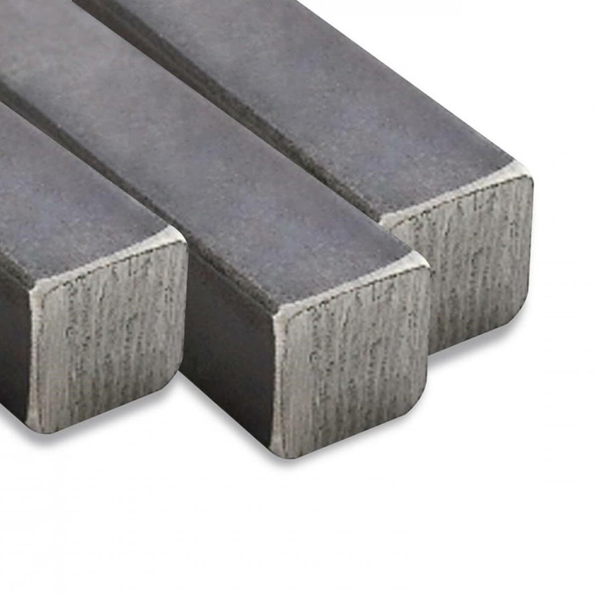 M.P. Metalli Barra quadrata ferro liscio pieno 14x14 mm 1 mt Made in Italy