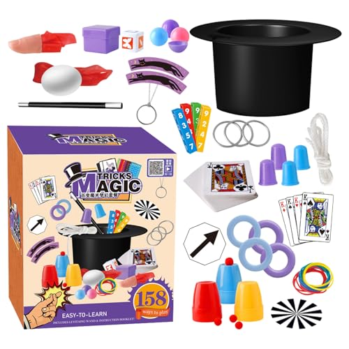 Kit De Magia Para   Juego De Tours De 30.5 Cm, Libro De Instrucciones Incluido, Juguetes De Ilusión De Cartas, Juego Divertido Para Niños | Actividad Diversitosa Para Niños Niñas Mayores D