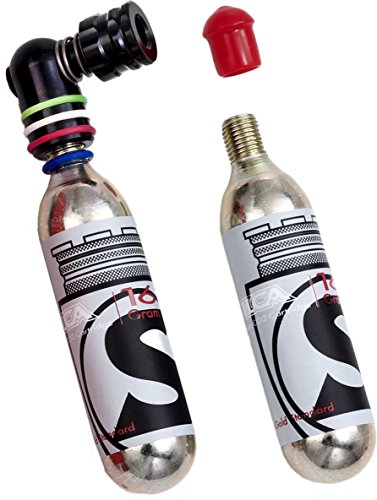 SILCA EOLO III CO2 regulator head with qty 2 16g CO2 cartridges