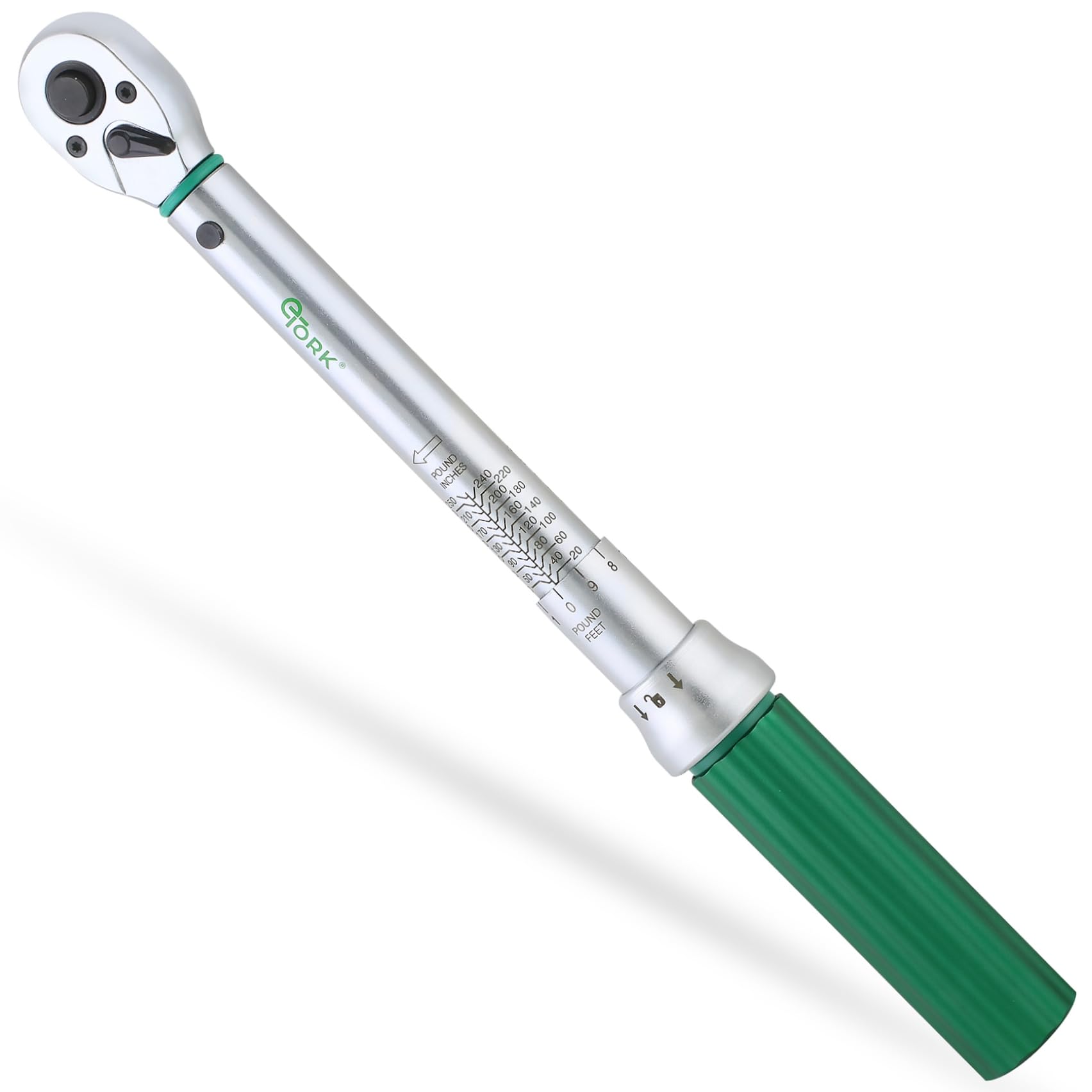 eTORK 3/8” Torque Wrench with Magnetic Lock System - Inch Pound