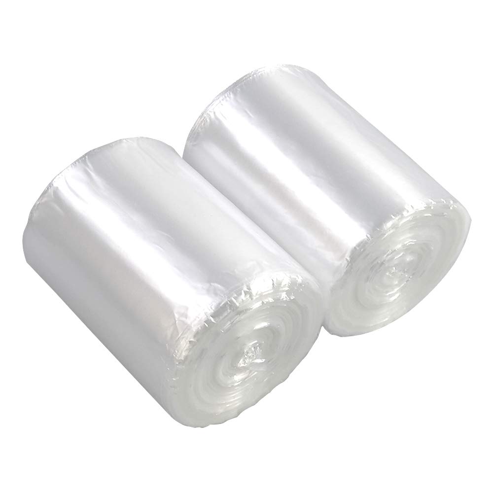 Ortodayes Clear 6 Liter Trash Bags, Small Bin Liners, 2 Rolls/200 Counts