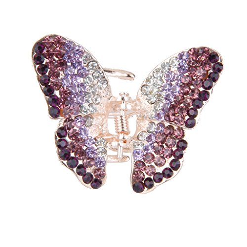 Preisvergleich Produktbild Generic Schmetterling Haarkrebs Haarklammer Haarspange Haarzwicker Hair Claw Spange - Lila