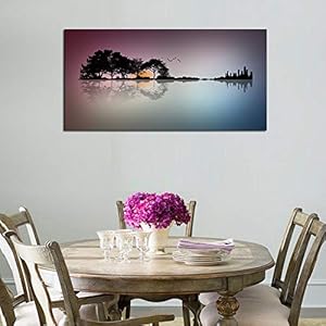 DZL Art A72674 Canvas Wall Art for Living Room Bathroom Wall Decor for Bedroom Kitchen Artwork Guitar Island Canvas Prints Man Cave Music Lover Gift DZL Art A72674 Canvas Wall Art for Living Room Bathroom Wall Decor for Bedroom Kitchen Artwork Guitar Island Canvas Prints Man Cave Music Lover Gift