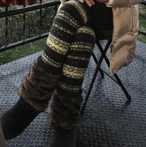 Image of Leg Warmers for Women Long Wool Boot Warmer Thick Warm Leg Warmers for Winter