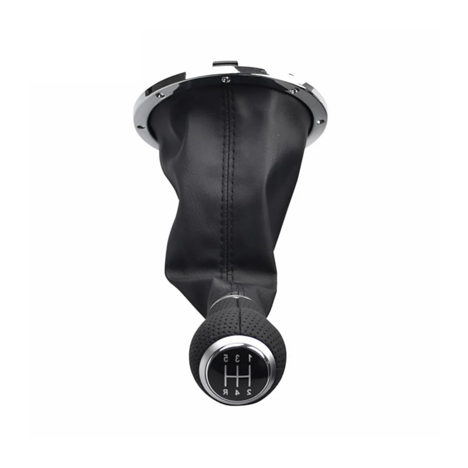 Srvsqtptvk Black Ring Car Shift Knob For Vw For Gol 1994-2010 For Parati For Saveiro For Pointer 12Mm 5 Speed Manual Gear Shift Knob Pu Gaiter Boot(Black Ring)