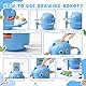DAOUZL Zeichenroboter Kinder, Roboter Zeichnen für Kinder mit 100 Karten, Drawing Robot Painting Robot, Interaktives Lernspielzeug Magic Drawing Roboter für Jungen Mädchen (Rosa)