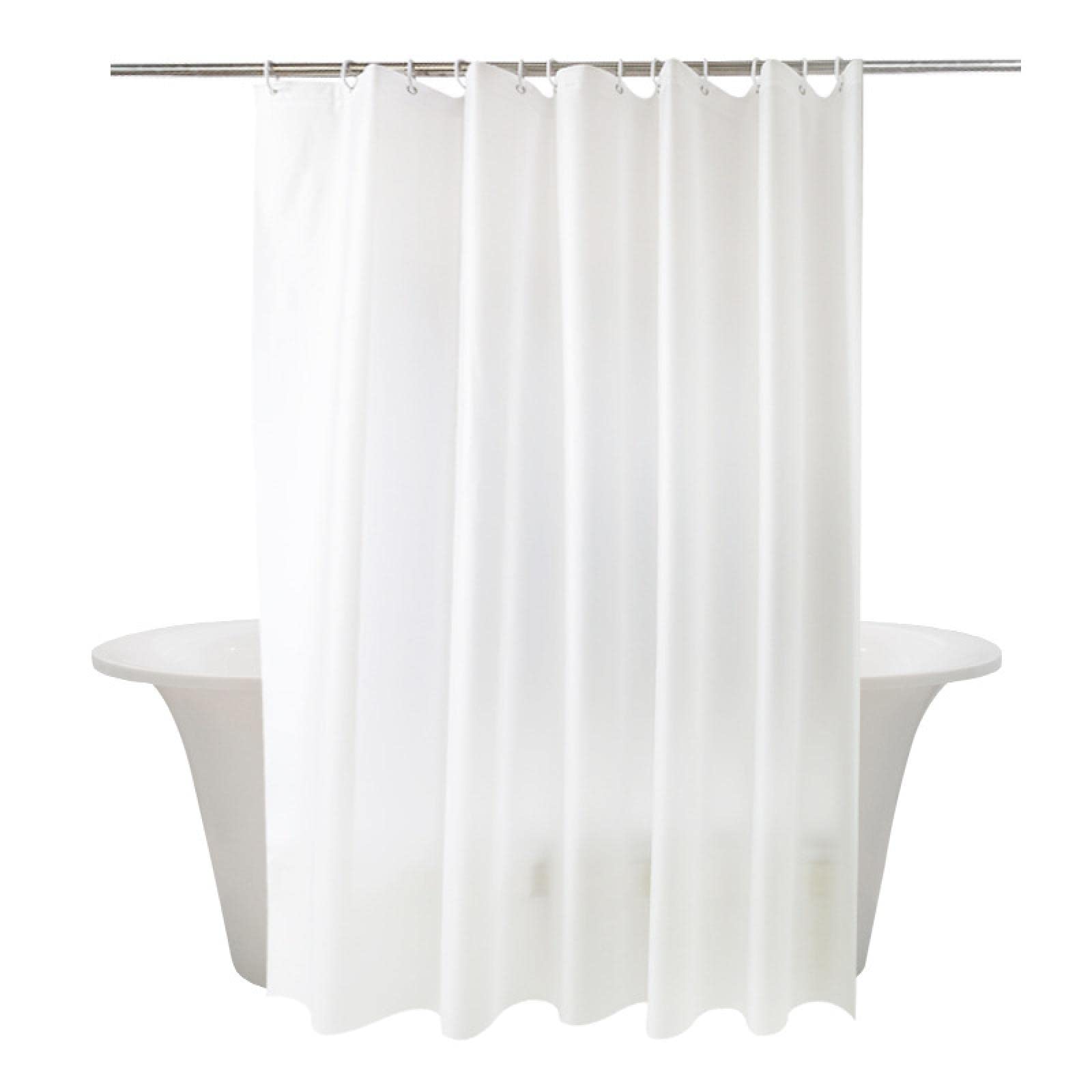 Rideau de douche scandinave blanc texturé haut de gamme 145x213 cm