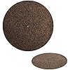 Cork & Rubber Turntable Platter Mat, Non Slip Anti Static Cork 12in Record Mat Pad for Records, Shockproof and, Improve Sound Quality