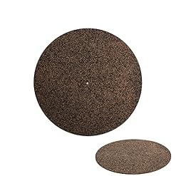 Turntable Platter Mat Black Rubber Cork Design,12 Inch Silicone Turntable Slipmat for Universal to All 12in Record Players,Improves Sound and Reduces Noise - Les Beatles, Paul McCartney, John Lennon, RIngo Starr, George Harrison