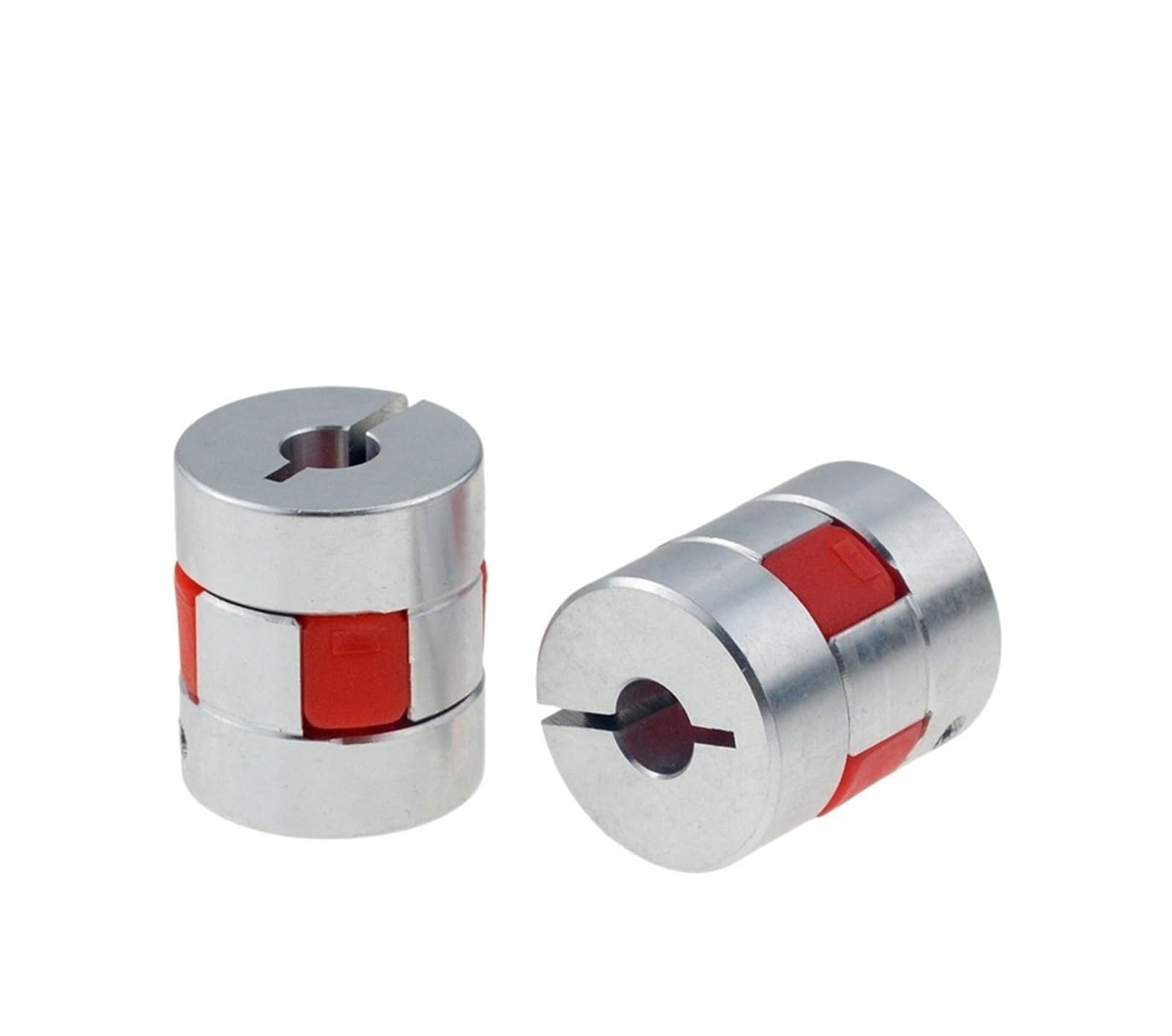 Rigid coupling,Stainless steel rigid coupling 1pcs D20L30 Coupler Aluminium Plum Flexible Shaft Coupling Motor Connector CNC Flexible Coupler(6.35x8)