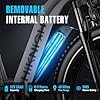 Dual Motor Electric Bike for Adults, 1600W/3000W Peak 52V 20AH Battery E Bike 26" x 4.0" Fat Tire Electric Mountain Bike Step-Thru Electric Bicycle for Women/Men, Up to 38MPH, Dual Hydraulic Brake #2