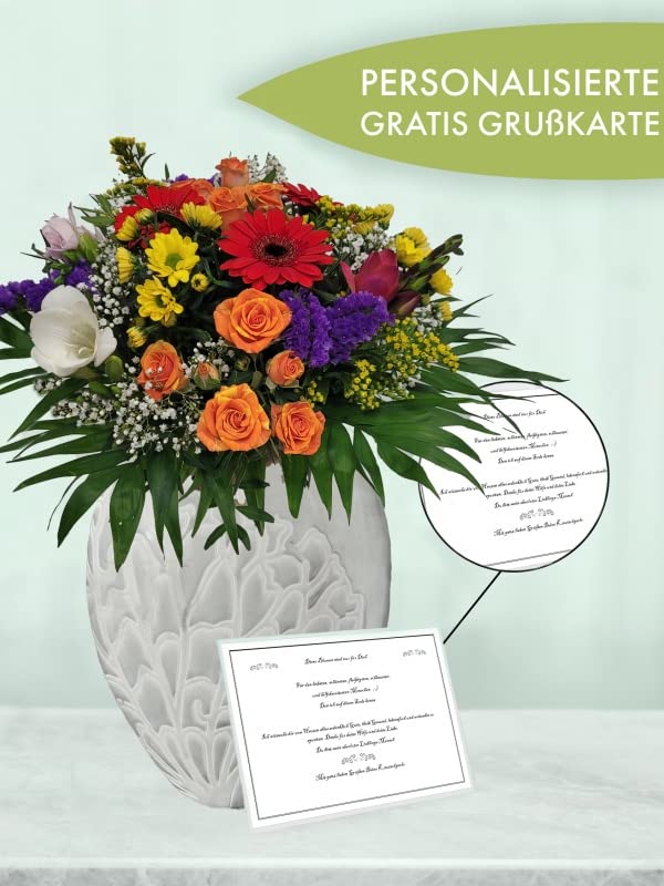 Blumenstrauß zum Geburtstag - bunter Blumenstrauß - Frühlingleuchten