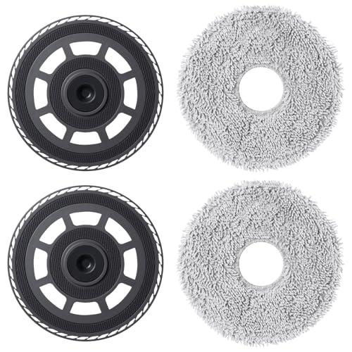 Paños de fregona con placas de repuesto para Dreame X50 Ultra Complete/L40s Pro Ultra/X50 Master/L50 Pro Ultra Robot, para Mova V50 Ultra Complete/Mova P50s Ultra