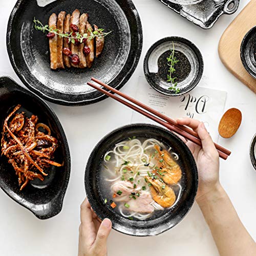 Tigelas de cereais de cerâmica estilo japonês da Yardwe, tigelas de sopa de 680 g, tigelas de salada
