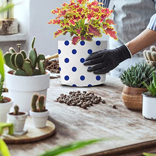 TrustBasket UV Stabilized Long Life Premium colorful Dotted Grow bag for Balcony & Terrace Gardening - 10 Qty (20*20*35cms)| Home Gardening Plant Container Bag for Leafy Vegetable and Flower Plants