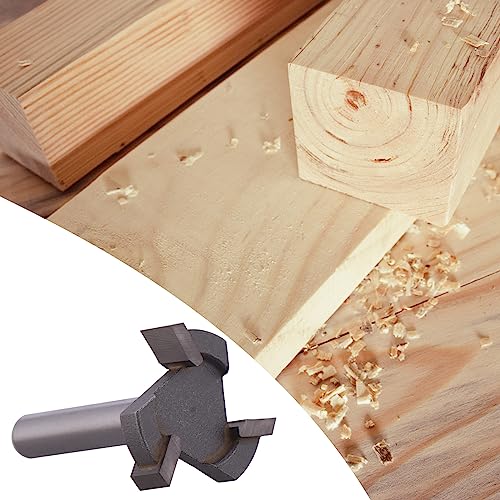 Brocas fresas CNC para superfície Spoilboard, haste de 1/4 de polegada Diâmetro de corte de 1 polega