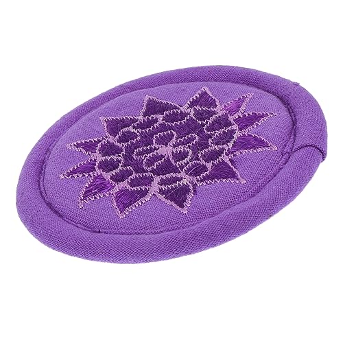 Mikinona Buddhist Bowl Decor Embroidered Teapot Cushion Handmade Mat for Wall Art