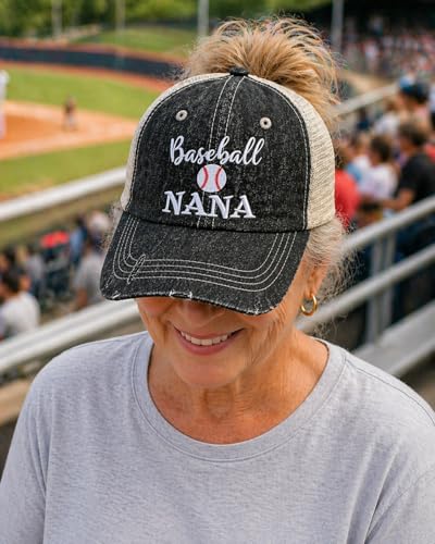 Gorra baseball para mujer color gris oscuro miniatura 2
