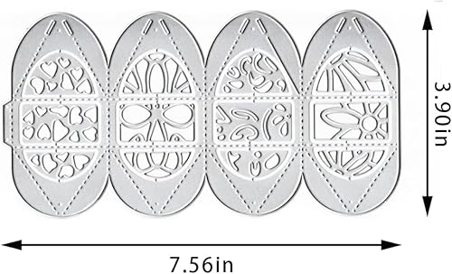 Miniatura 4 de 2 troqueles decorativos de borde de flores para hacer tarjetas, troqueles de corte con patrón de flores para álbumes de recortes en papel de