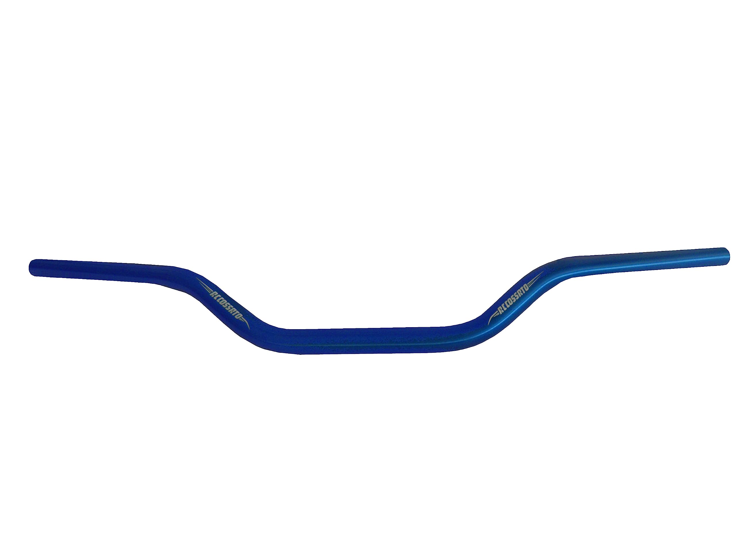 ACCOSSATOBlue Aluminium Handlebar for KTM LC4-E S.Moto Prestige 2000 to 2001 28.5mm Diameter Medium Height