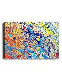 IPIC Arte de parede grande Jackson Pollock Canvas True Summer, tamanho 91,4 x 61 cm