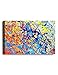 IPIC - Abstract Jackson Pollock Style Artwork. Giclee Print on Canvas Wall Art for Home Decor. 36x24x1.5