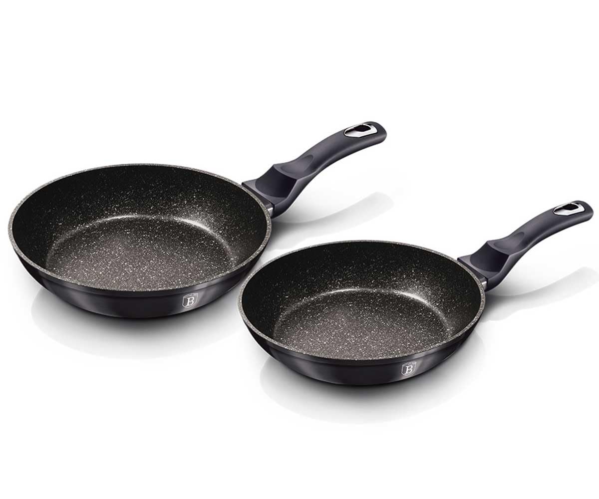 Berlinger Haus Black Carbon Pro 10 szt. zestaw naczyń do gotowania aluminium nieprzywierające garnki patelnie indukcyjne
