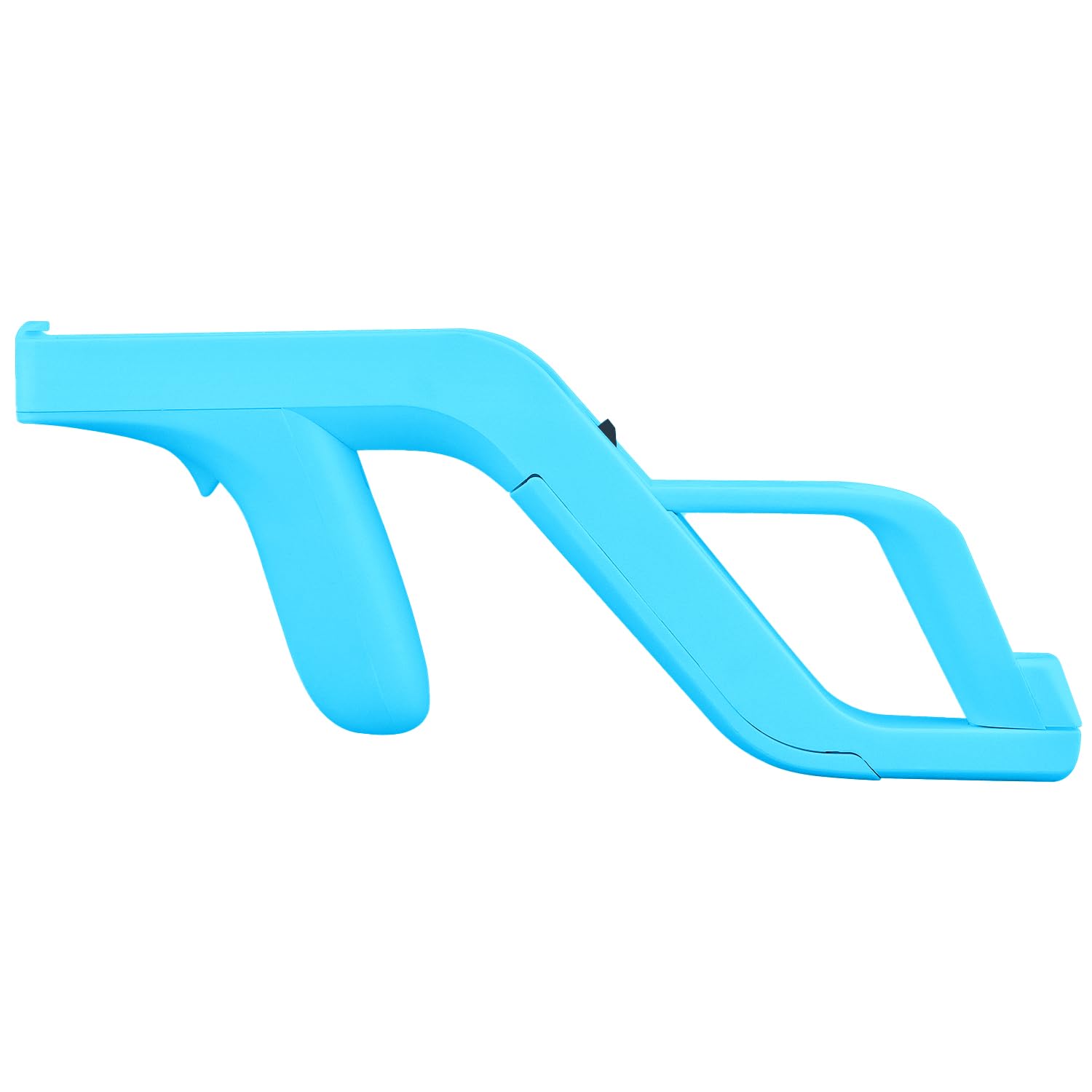 OSTENT Light Gun Attachment for Nintendo Wii/Wii U Remote Nunchuck Zapper Shooting Games Color Blue