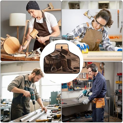 Delantal de trabajo ajustable con 8 bolsillos para hombres y mujeres miniatura 6