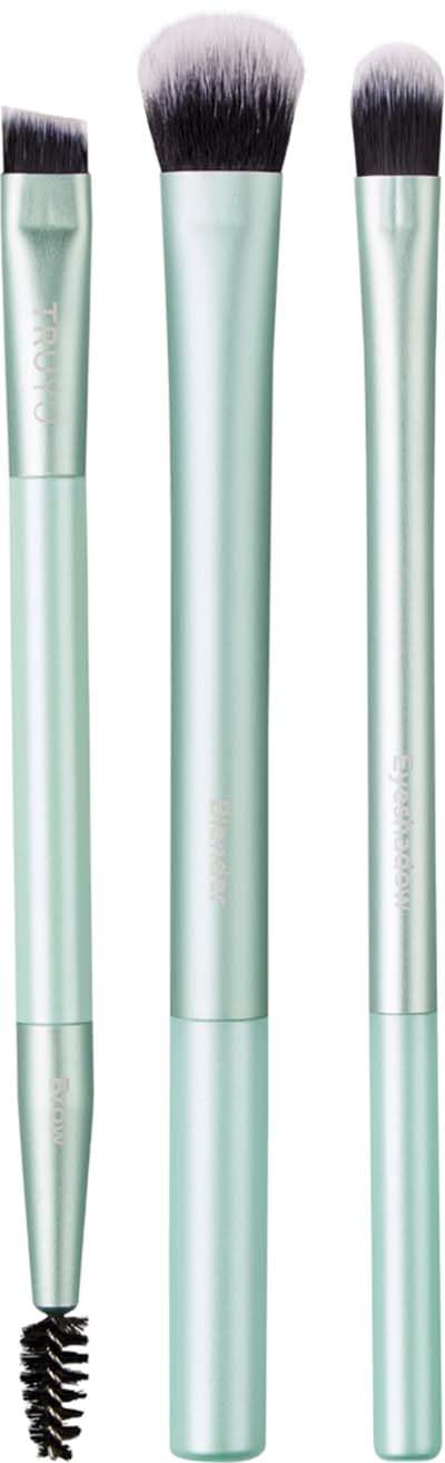 Qvs Truyu 3Pce Eyebrow Brush Set Â Includes A Definer Brow Brush, A Brow Detailer Brush And Eyebrow Spoolie To Neaten Brows. A Must Have For Your Makeup