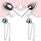 Edelstahl Analkugeln Set - 2 Eier mit 50CM Kette für Anal Prostata Vaginal