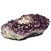 Natural Amethyst Cluster Pillar Candle Holder. Premium Quality Made in Brazil (aprox. size 4.5" x 8")