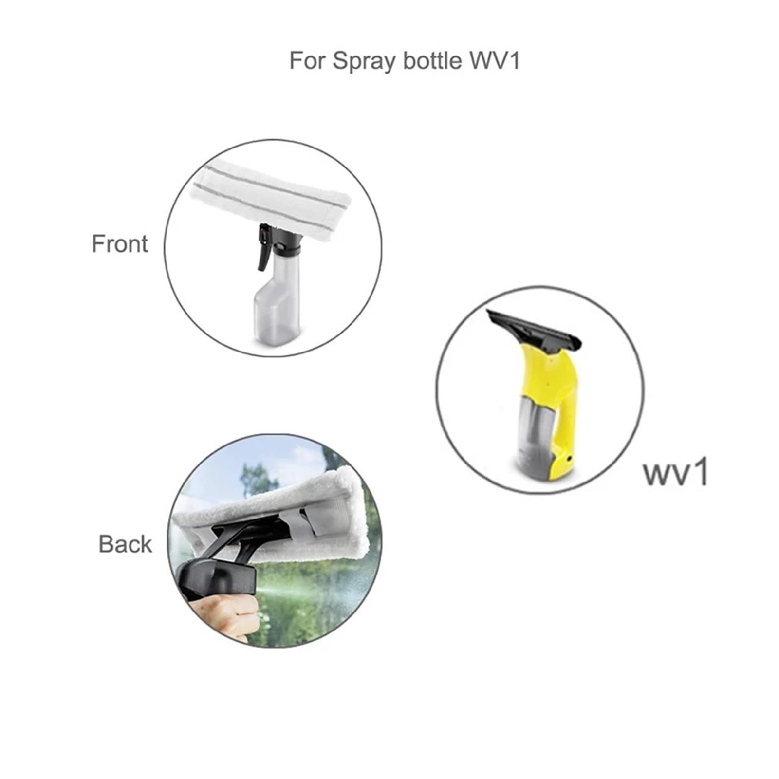 Compatibel for Karcher WV1 WV50 WV75 WV2 WV5, Raamreiniger Machine Vervangende reserveonderdelen Accessoires Microvezel dweildoeken Mopkop (Color : Mop cloth 10pcs Compatibel for Karcher WV1 WV50 WV75 WV2 WV5, Raamreiniger Machine Vervangende reserveonderdelen Accessoires Microvezel dweildoeken Mopkop (Color : Mop cloth 10pcs