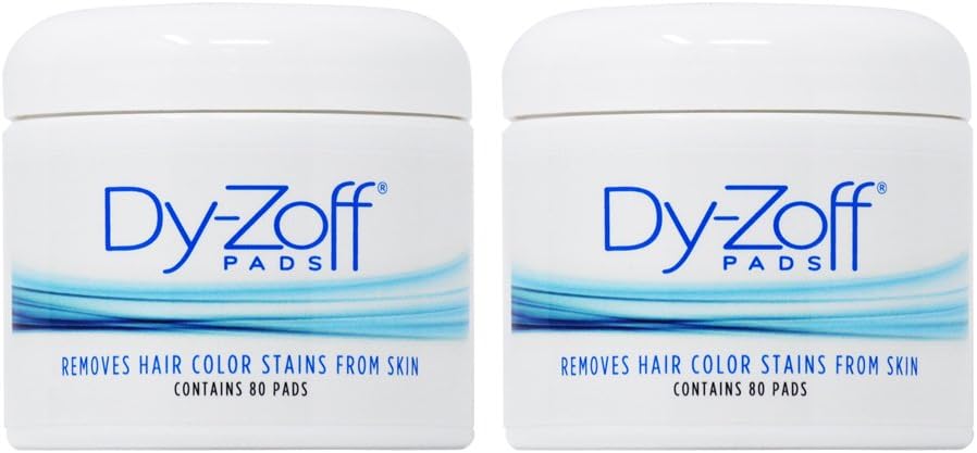 King Research Dy-Zoff Pads Removes Hair Color Stains From Skin 80 Pads (Pack of 2)
