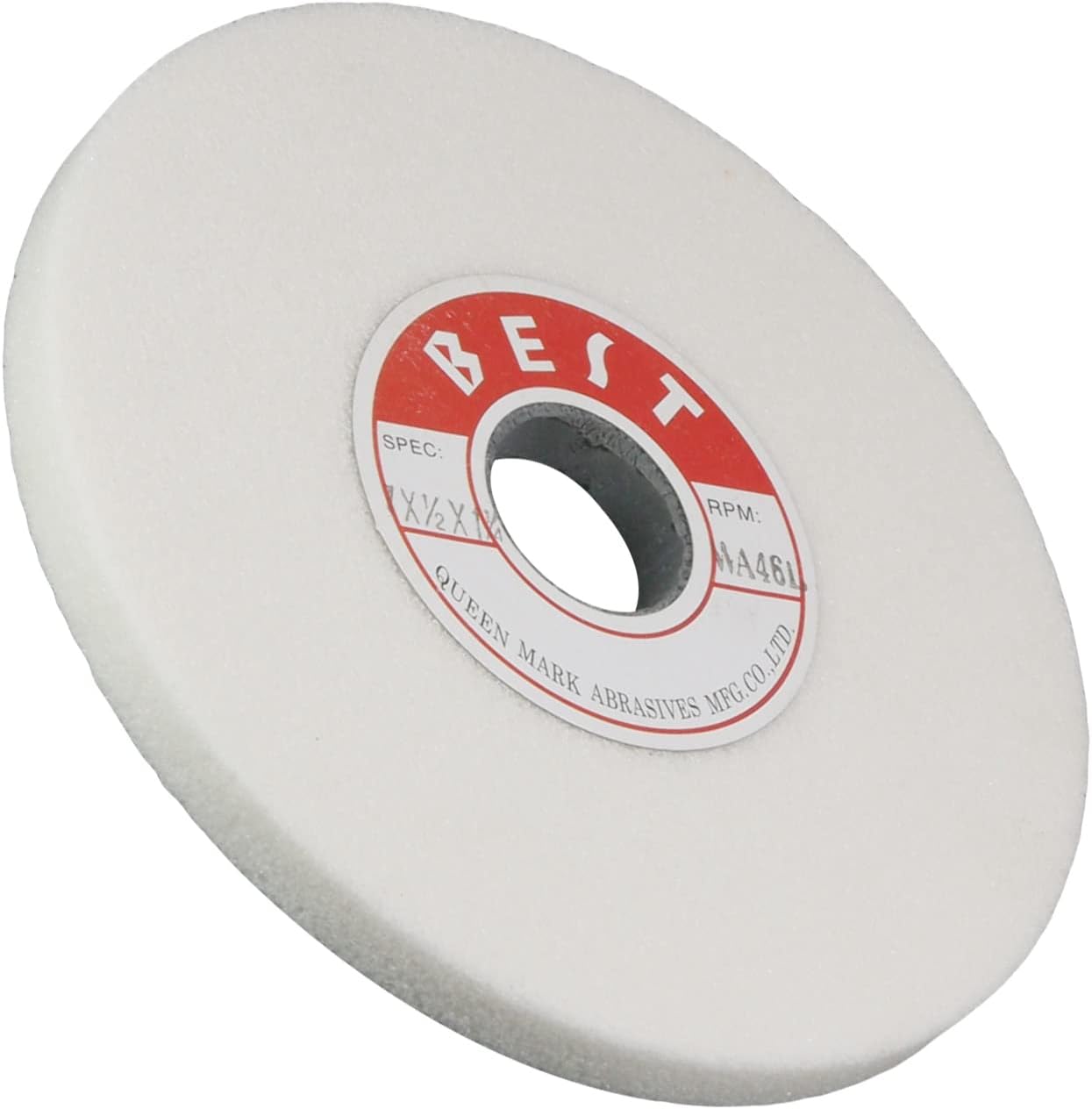 Utoolmart Bench Grinding Wheels White Corundum Bench 80 Grit for Surface Grinding 1pcs