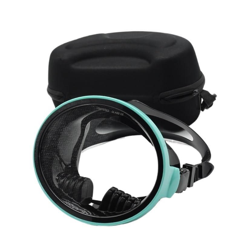JKELPV Kit de de Buceo Máscara de Buceo, Gafas de natación, máscara de Snorkel antivaho, Equipo de Gafas de Snorkel, máscara de Buceo Buceo(35 Black Green Box)