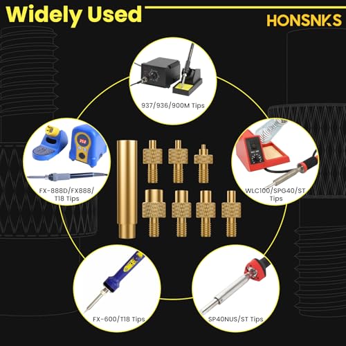 Image of 2 Sets Heat-Set Insert Tips, 3D Printer Soldering Tips for Thread Inserts M2 M2.5 M3 M4 M5 M6 M8, Heat Soldering Iron Tips Set with Storage Box for Plastic 3D Printer Components