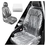 VKQTS 25PCS Disposable Car Seat Covers,Portable Disposable Seat Covers for Cars to Avoid Car Seats Contact with Dust,Transparent Automotive Seats Cover Cars Accessories