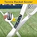 Owlbud Tennis Score Keeper for Racket Padel, 2PCS Tennis Racquet Score Record, Scoreboard Counter 1.9g Lightweight Portable Mini Point Games Tracker Easy to Mount, Tennis Sports Lover Gift