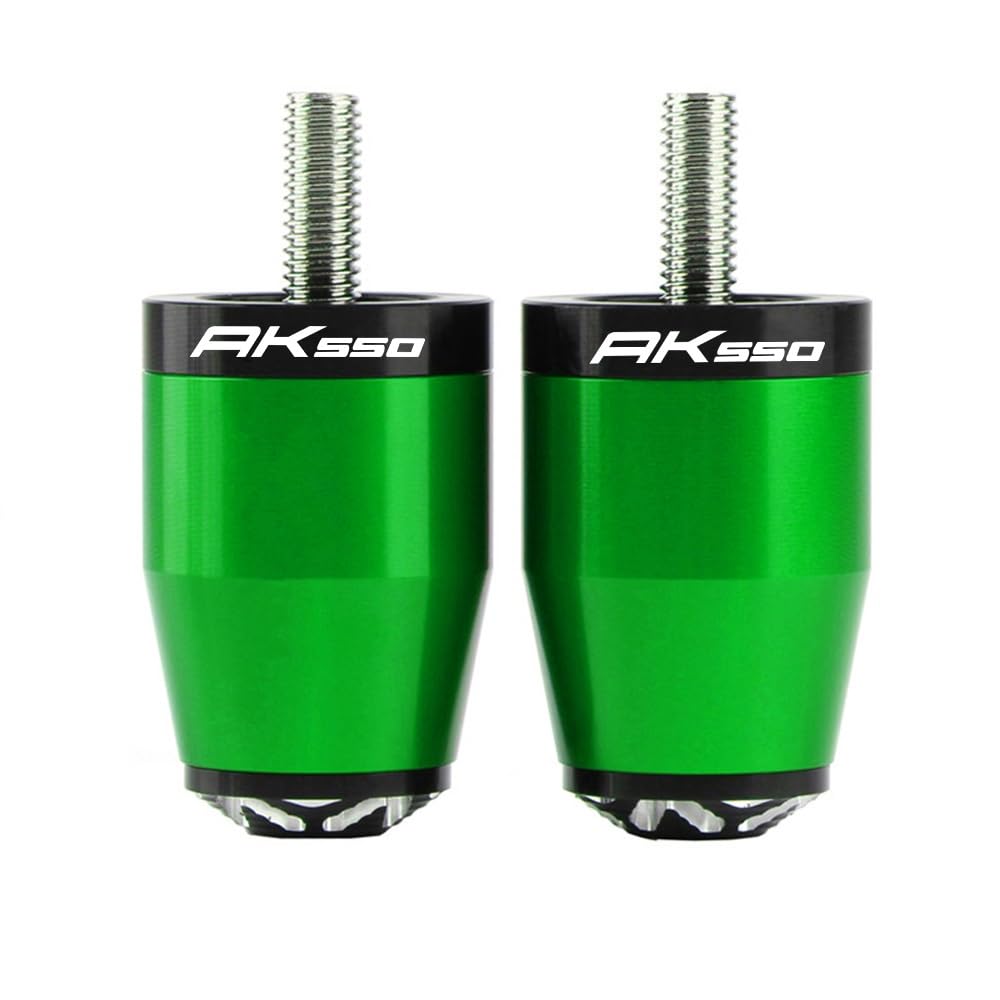 Poignées pour KYMCO AK 550 moto CNC vert 22mm guidon tuning