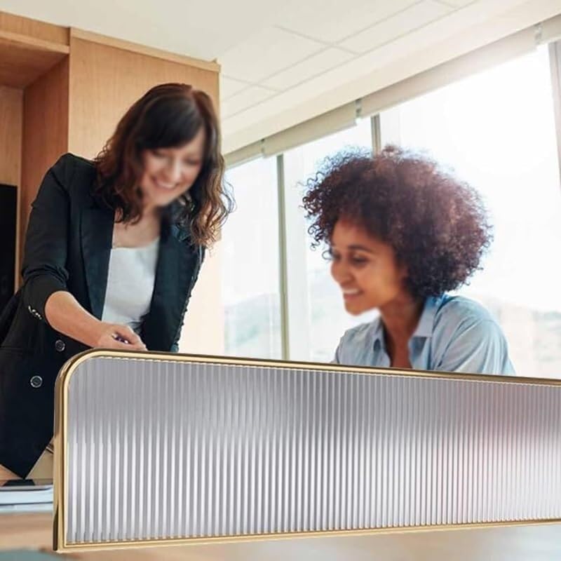 Écran de confidentialité pour comptoir de bureau Or 70 cm chic - 5