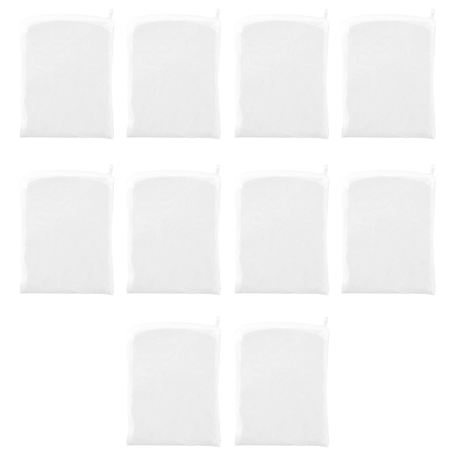 Gaomumu 10PCS Aquarium Filter Media Bags, Premium Thickened Fine Mesh Net Bags with Zipper, Small Hole Dense Weave Filter Bags for Fish Tank Filter Media