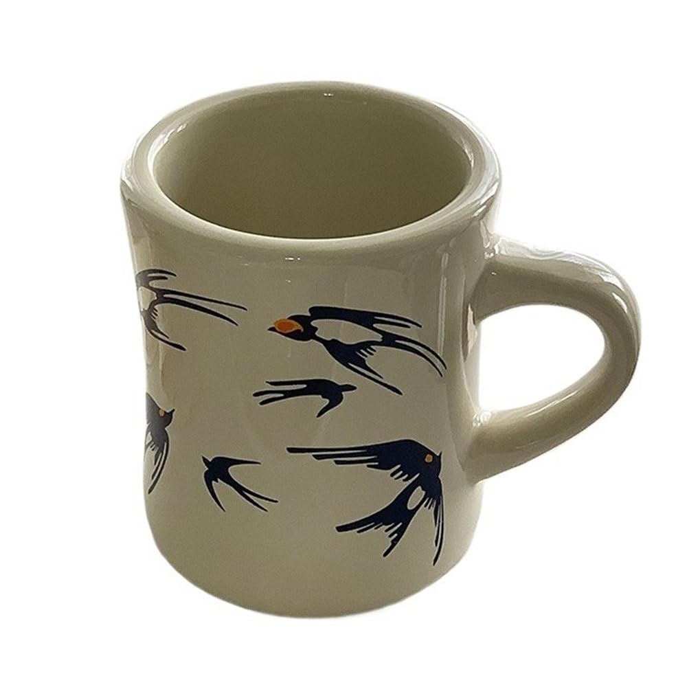 Tasses à café design oiseaux, mug céramique pour maison et bureau