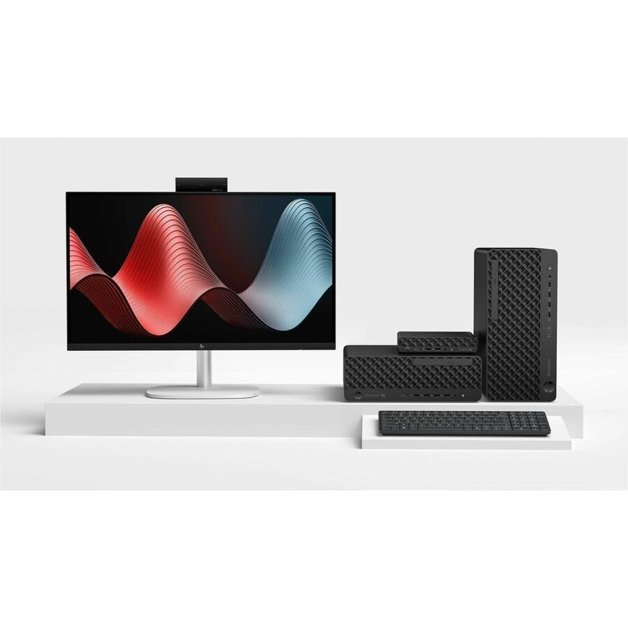Image of HP EliteDesk 8 G2i Desktop Computer - Intel Core Ultra 5 Series 3 335 - vPro Technology - 16 GB - PCI Express NVMe SSD - Mini PC - Jack Black - Intel Chip - Windows 11 Pro - DDR5 SDRAM - English Keybo
