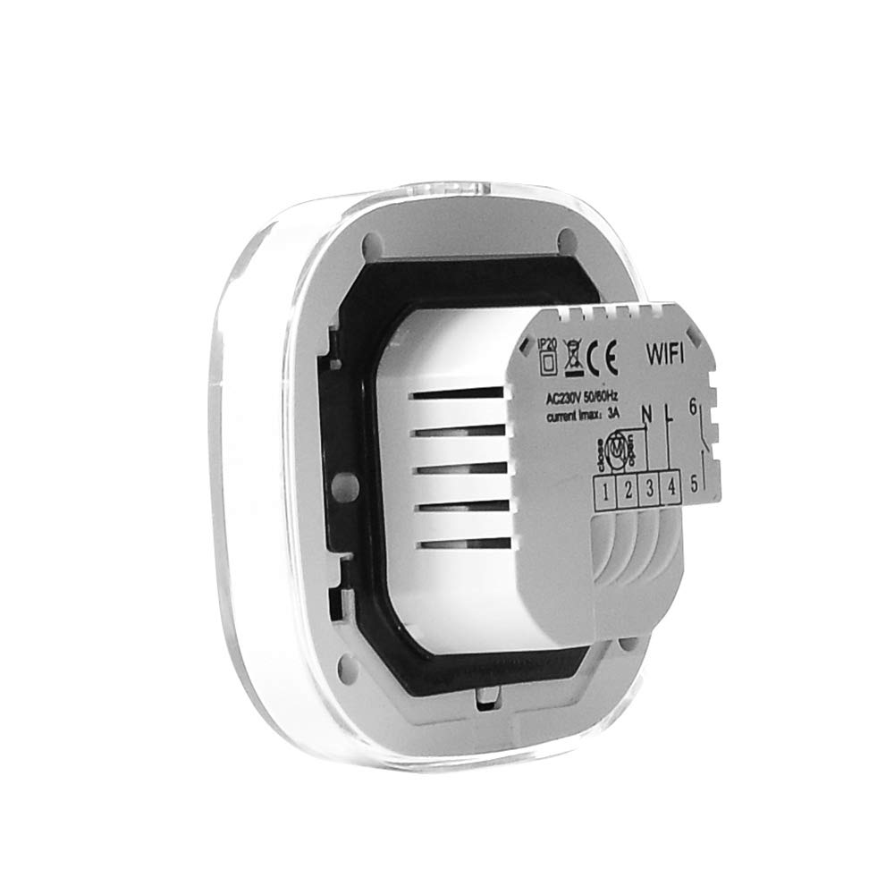 KPS Termostato digitale WiFi per riscaldamento programmabile, compatibile con Alexa, Android, iOS KPS ConforTLINE CRONO SMART