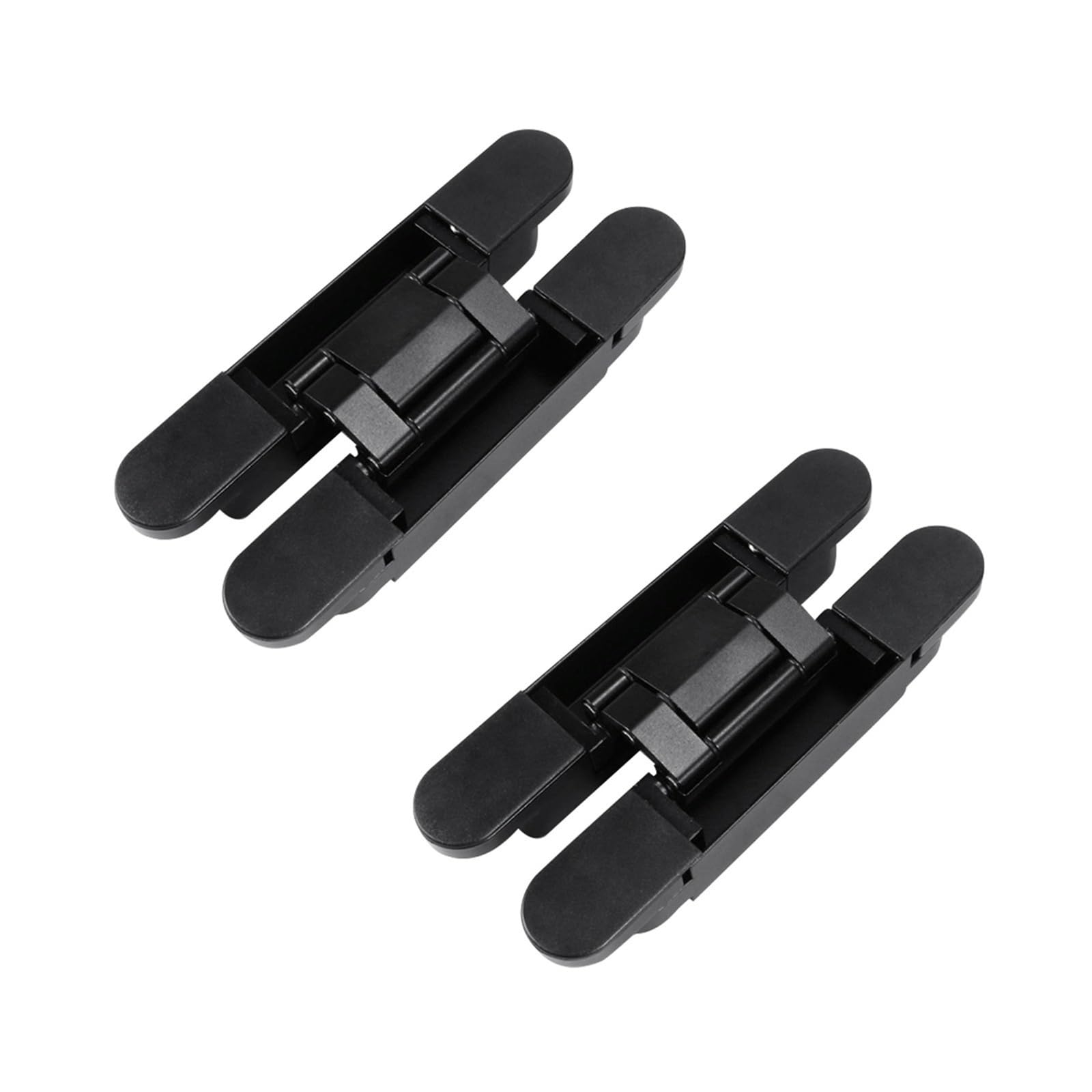Shundeed Color 2 Pieces Of 40 Kg Hardware Durable Black Zinc Alloy Door Hinges, Heavy-Duty Adjustable Invisible Household Hinges
