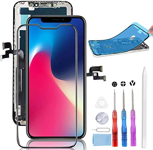 YPLANG Screen Replacement for iPhone X  pantalla iPhone X OLED Display 3D Touch Digitizer with All Repair Tools & Cell Phone Assembly Set & Repair Parts