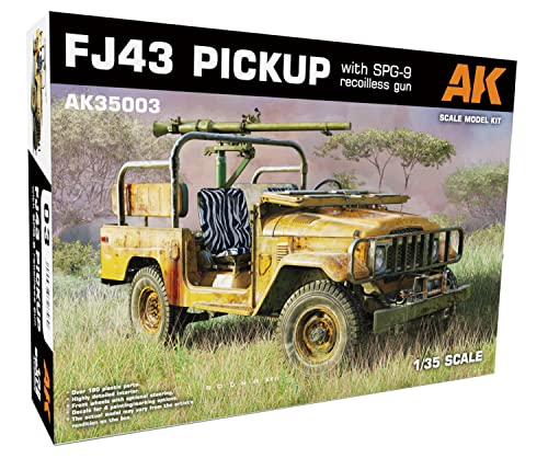 Maquette Fj43 Pickup AK Interactive 35003 au 1:35 avec canon sans recul Spg-9