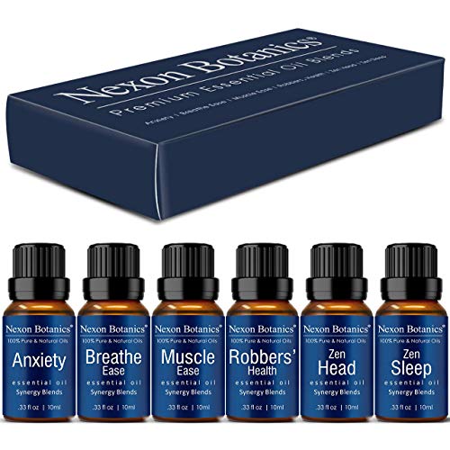 Essential Oil Blends Set 10 ml Each - Great Synergy Blends Kit